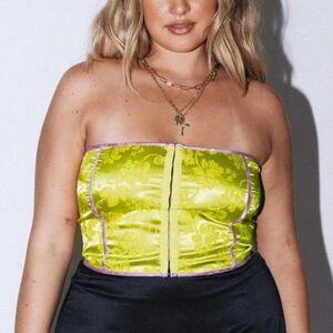 NWT Princess Polly Erina jacquard corset top